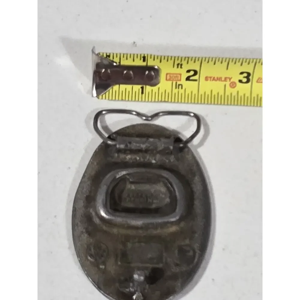 Vintage Coors Beer Rocky Mountain Waterfall Belt Buckle Bottle Opener Made USA